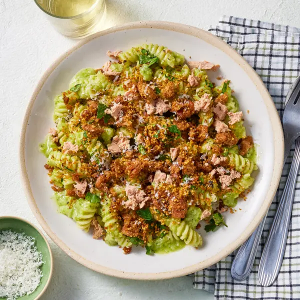 Fusilli thon brocoli & panure croustillante