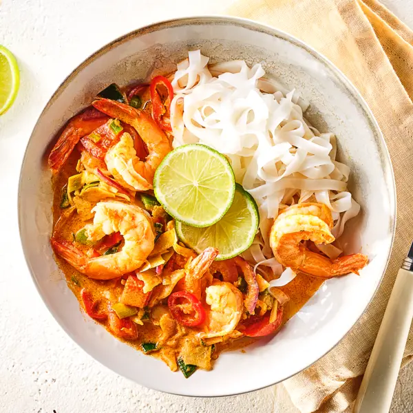 Curry thaï aux crevettes