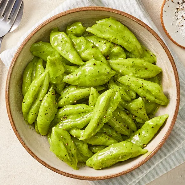 Gnocchis de brocoli & sauce au pesto