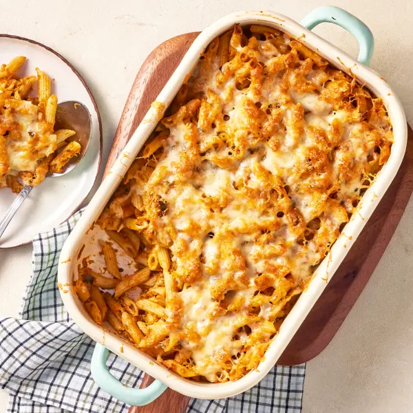 Gratin de pâtes & légumes cachés