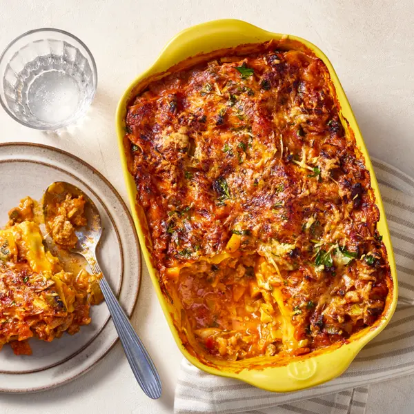 Lasagnes à la saucisse & tomme de Savoie