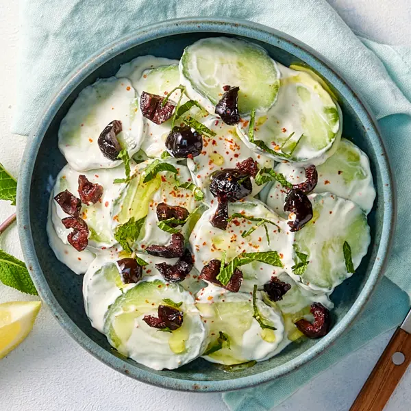 Salade de concombre au yaourt grec