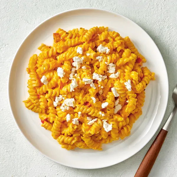 One-pot pasta, potimarron et feta