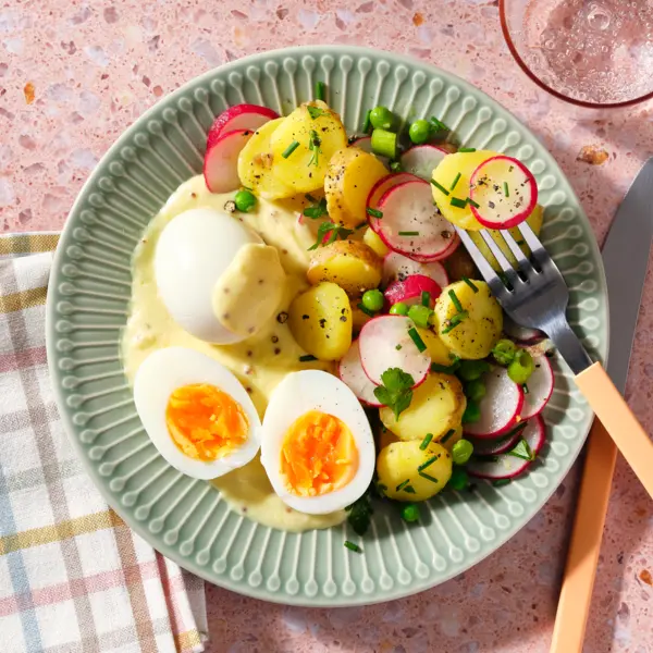 Salade de pommes de terre aux œufs