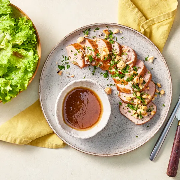 Filet mignon sauce persil & salade verte