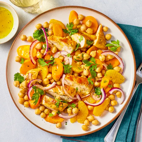 Carottes & poulet à la marocaine