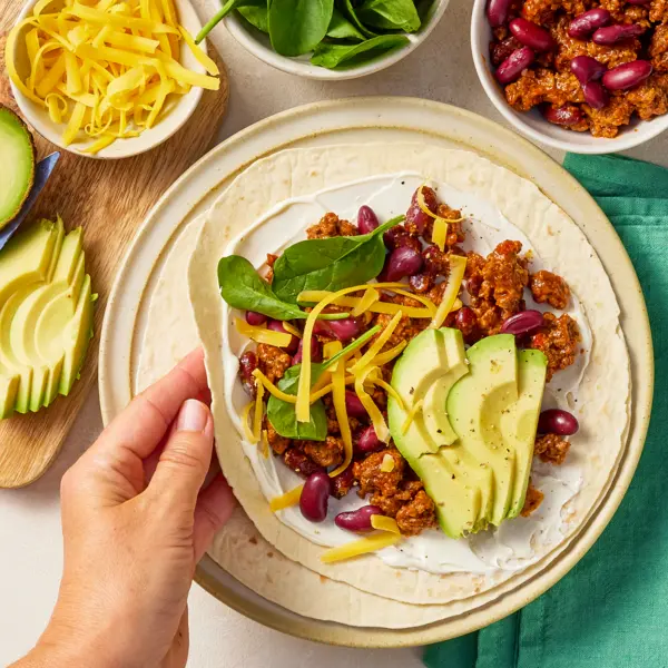 Wraps façon chili con carne