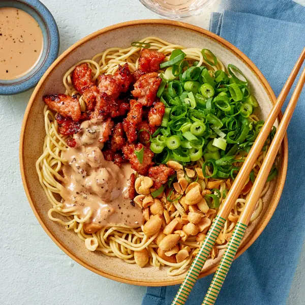 Nouilles façon Dandan au porc