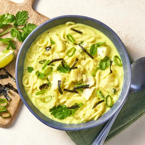 Udon coco-curry & poisson