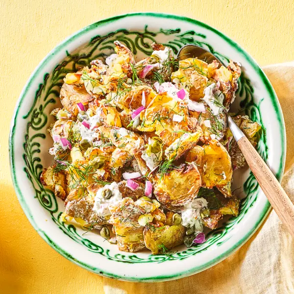 Salade de pommes de terre crispies