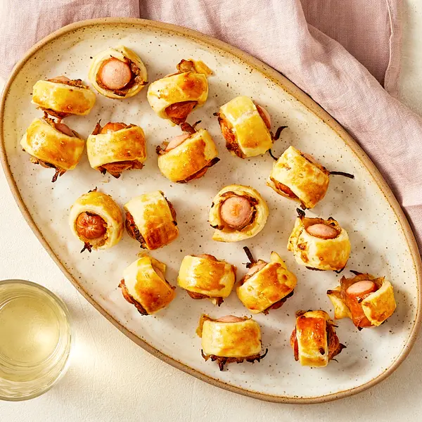 Feuilletés saucisses & échalotes
