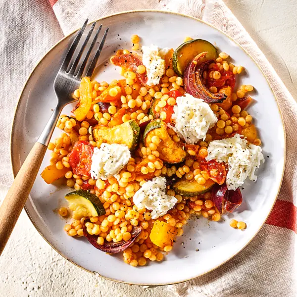 Couscous perlé aux légumes grillés