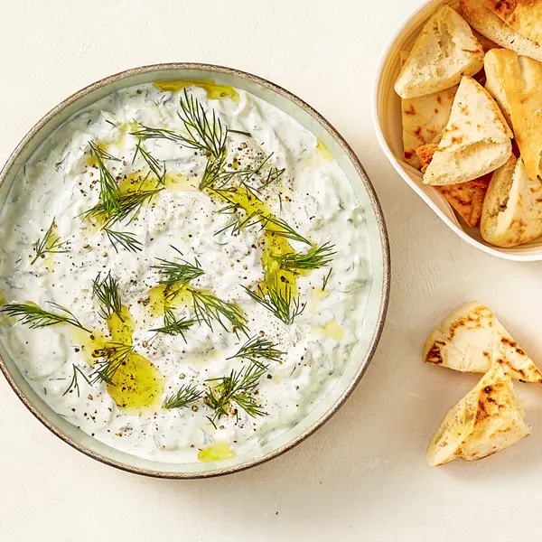 Tzatziki et pitas