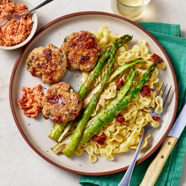 Palets de veau aux tomates séchées et riz gourmand