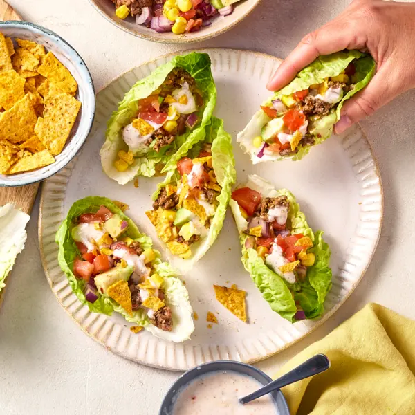 Tacos de salade à la mexicaine