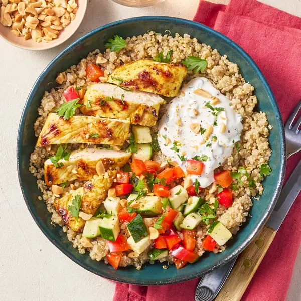 Salade de quinoa à l'indienne