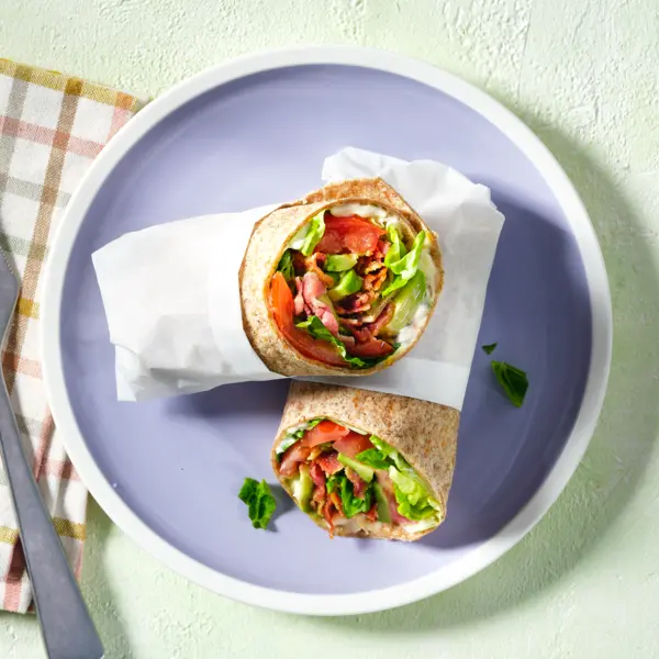 Wrap BLT au bacon caramélisé