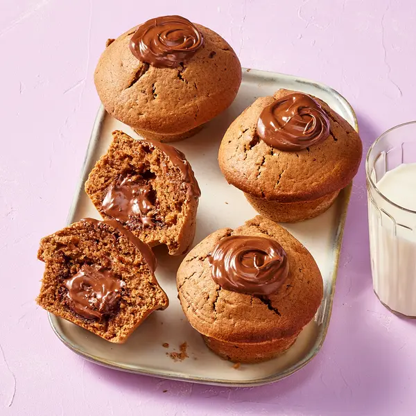 Muffins chocolat cœur Nutella