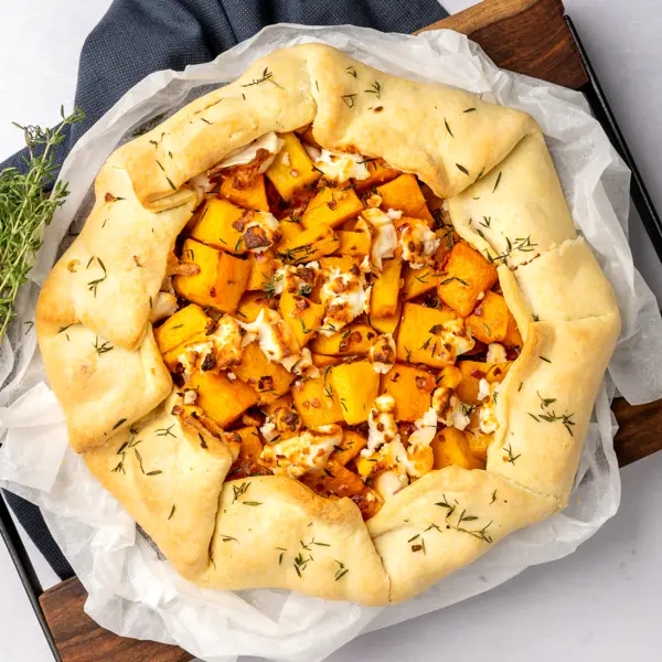 Tarte potimarron et chèvre