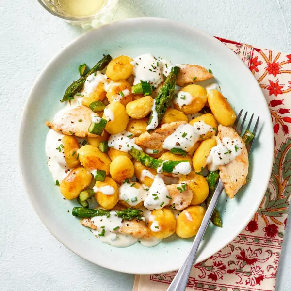 Gnocchis crème de chèvre & poulet