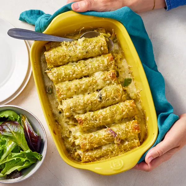 Cannellonis au poulet & crème pesto aux légumes