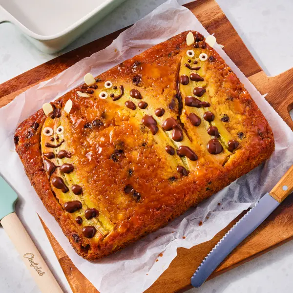 Banana bread girafes chocolat et caramel