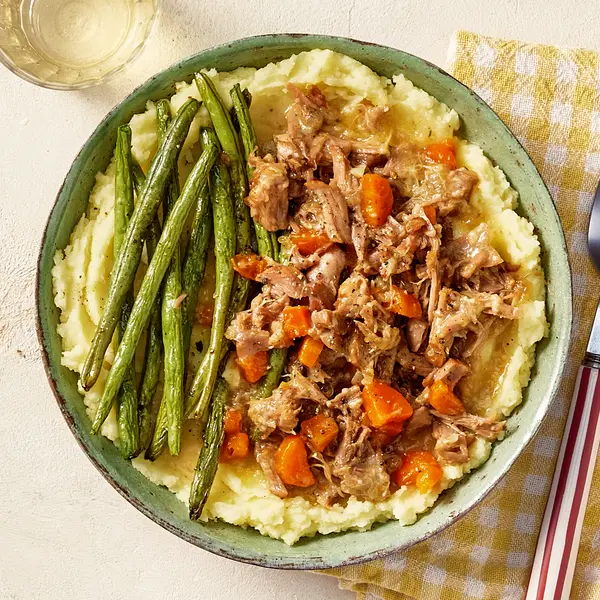 Effiloché d'agneau au sirop d'érable