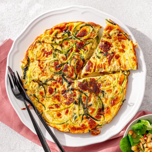 Frittata courgettes & parmesan