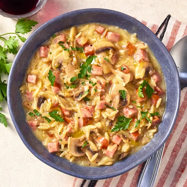 Orzotto saucisse fumée & comté