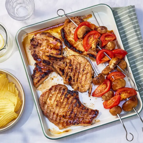 Côtes de porc laquées