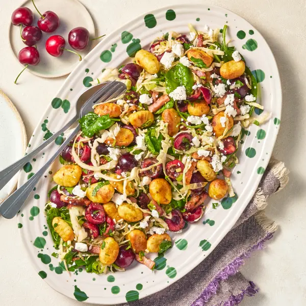 Salade de gnocchis croustillants d'été
