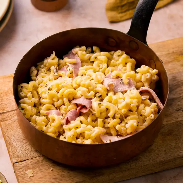 Coquillettes au jambon