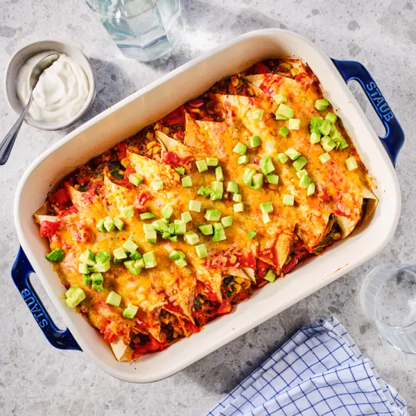 Enchiladas à la viande hachée & fromage