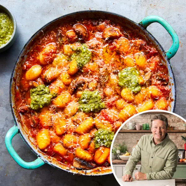 Gratin de gnocchis & champignons