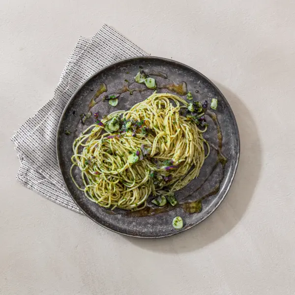 Pâtes à l'ail et aux fines herbes