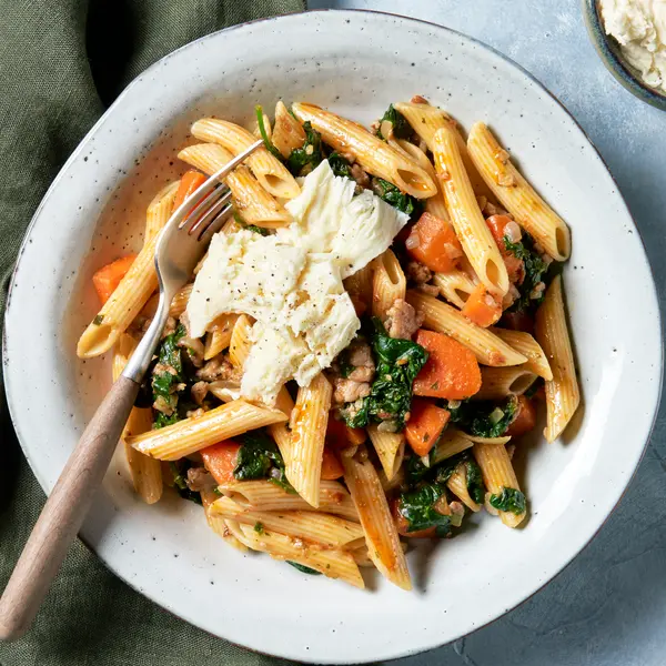 Pennes au poulet & pesto