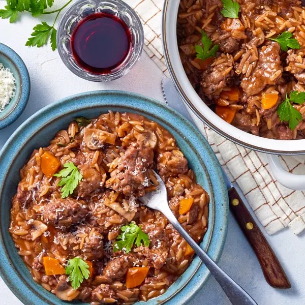 Orzotto à la bourguignonne