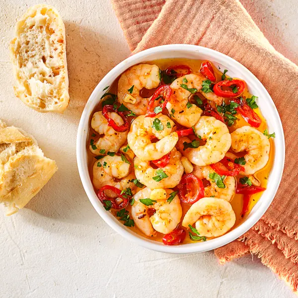Gambas à l'ail