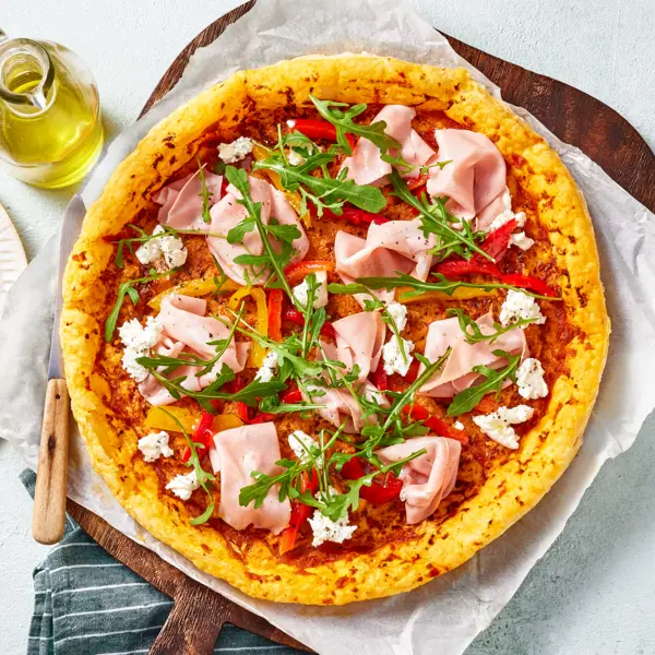 Tarte feuilletée pesto rosso & poivrons