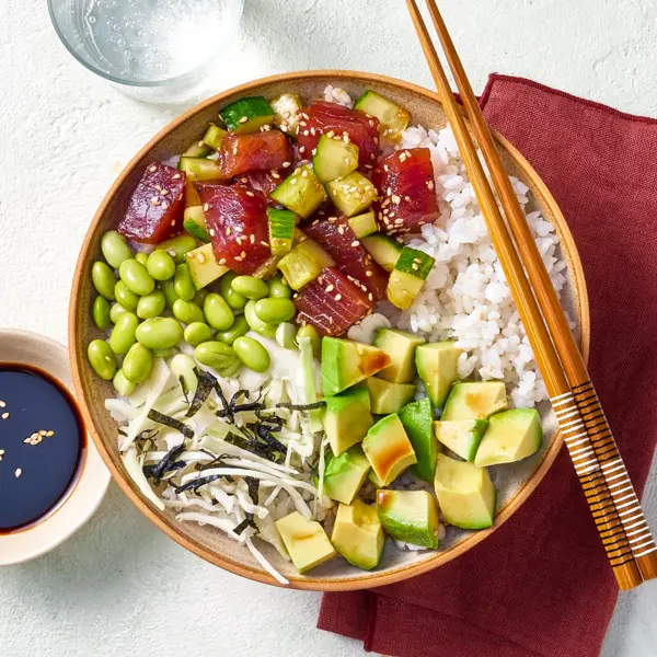 Chirashi bowl, thon mariné