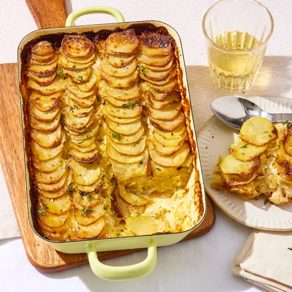 Gratin de pommes de terre & poireaux
