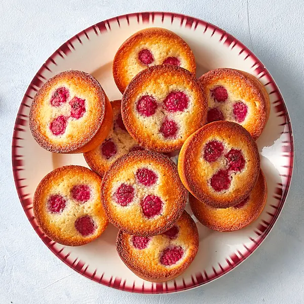 Financier à la framboise