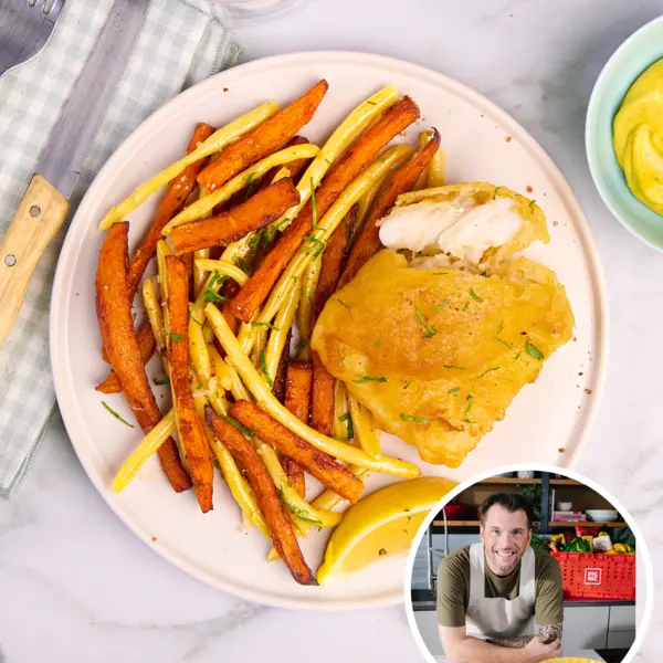 Fish N' Chips et mayonnaise curry