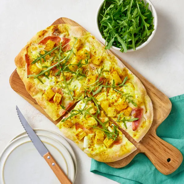 La pinsa "interdite" jambon-ananas