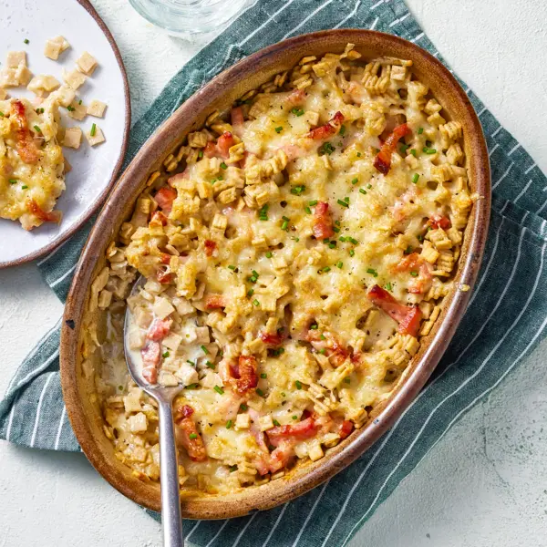 Gratin de crozets au Beaufort