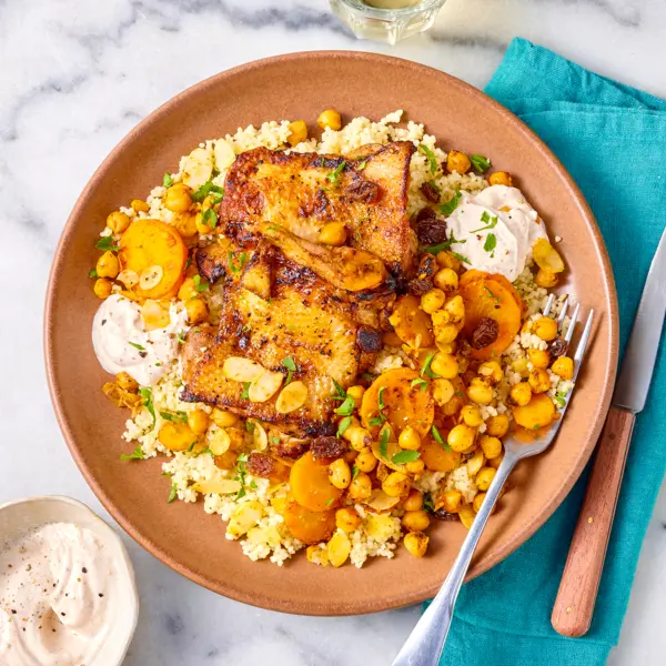 Poulet aux épices fumées et pois-chiches