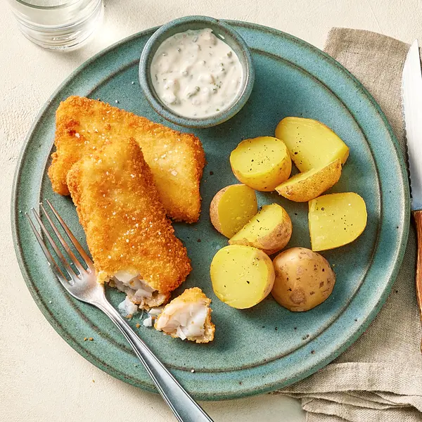 Poisson pané maison & grenailles