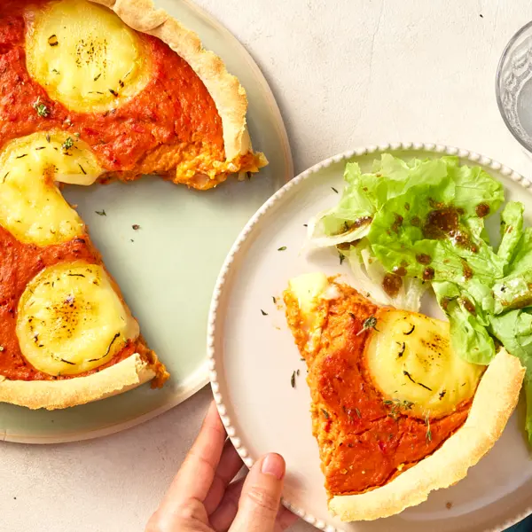 Quiche tomates & rocamadour