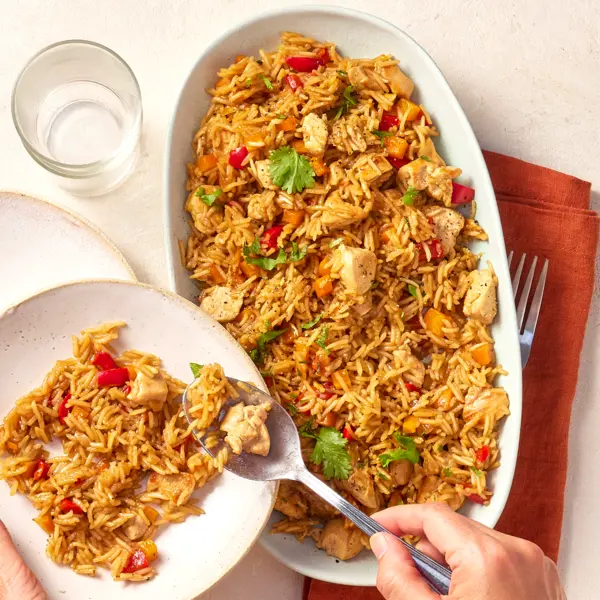 One-pot poulet & riz à l'asiatique