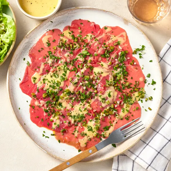 Carpaccio de bœuf à la française
